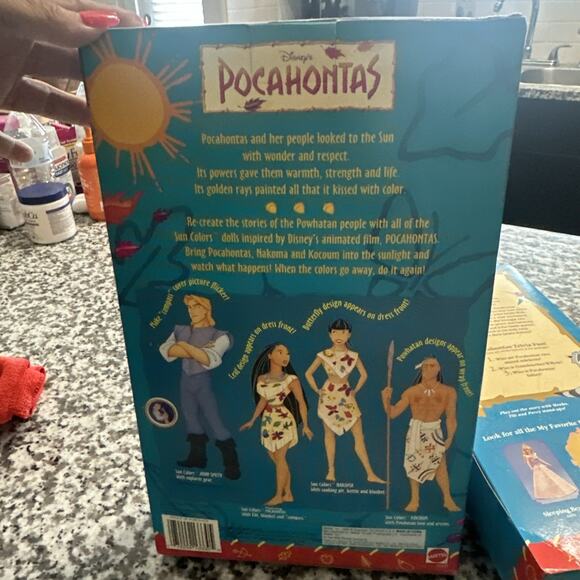 Disney’s POCAHONTAS SUN COLOR Kocoum MATTEL NO.13330 & Pocahontas - Picture 7 of 9